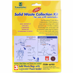 Travel John Solid Waste Collection Kit - packaging