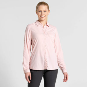 CWS471 Craghoppers NosiLife Bardo Shirt - Pink Clay - Front
