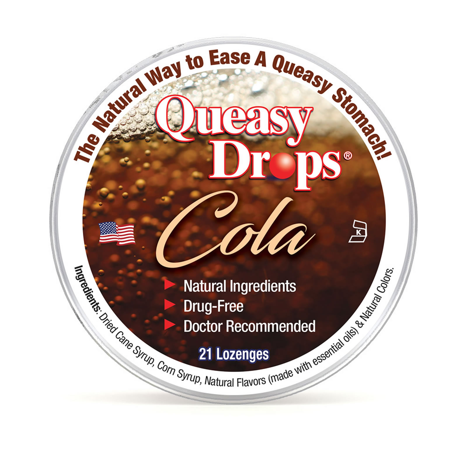 Natural Cola Queasy Drops