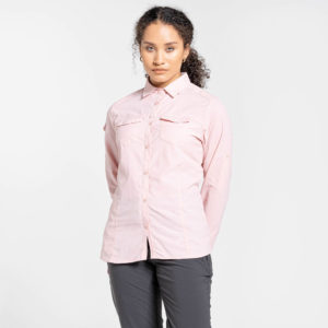 CWS482 Craghoppers NosiLife Adventure Shirt - Pink Clay - Back