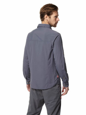CMS598 Craghoppers Mens Nuoro Shirt - Ombre Blue - Back