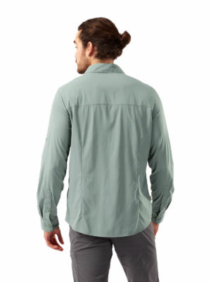 CMS598 Craghoppers Mens Nuoro Shirt - Sage - Back