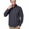 CMS598 Craghoppers Mens Nuoro Shirt - Steel Blue - Front