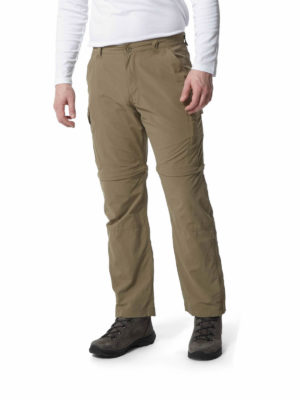 CMJ500 Craghoppers NosiLife Convertible Trousers - Pebble - Front