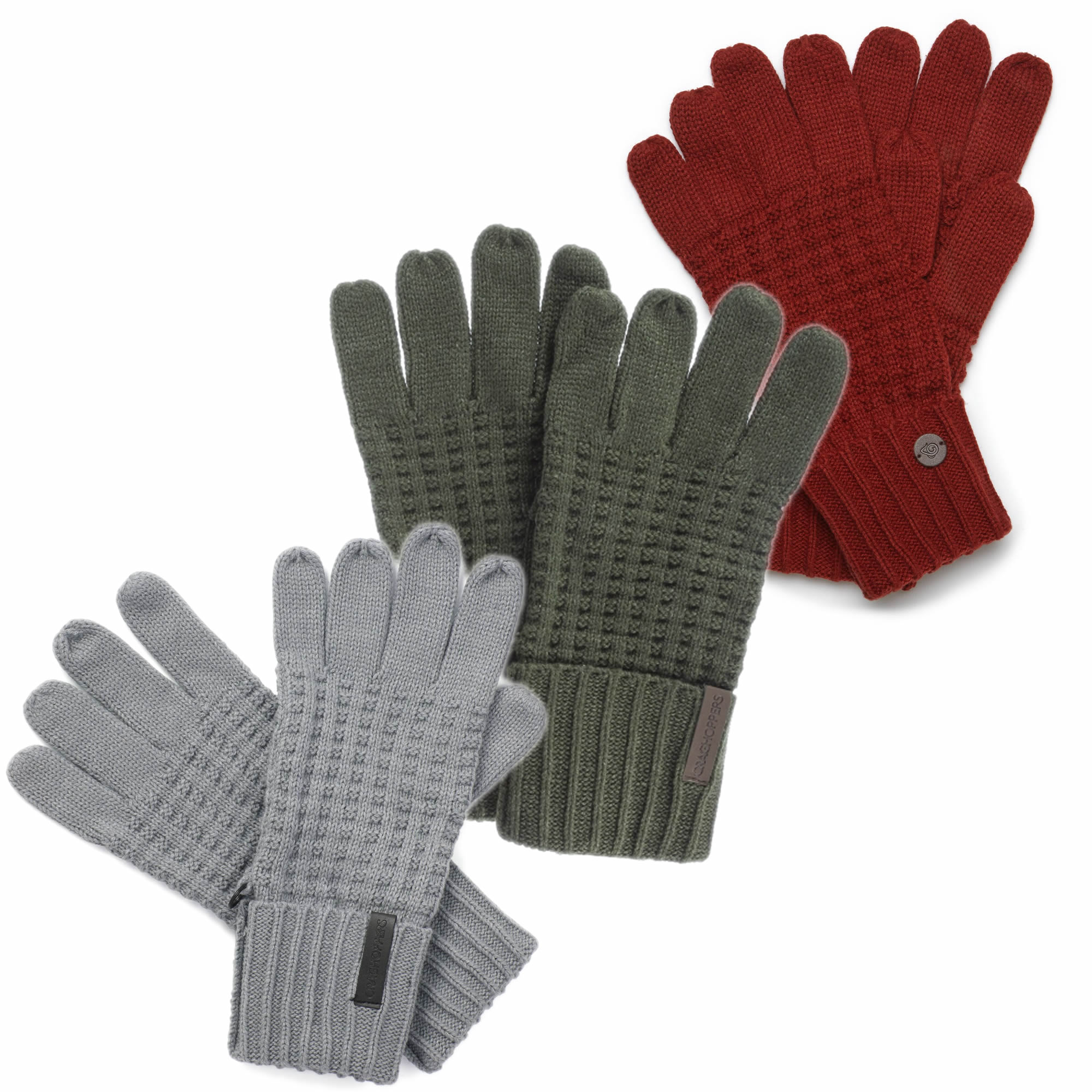 Craghoppers Craghoppers Brompton Gloves Unisex S/M Winter Knitted Winter 