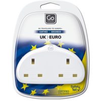 Design Go Travel Duo USB Adaptor - UK to Europe (629)