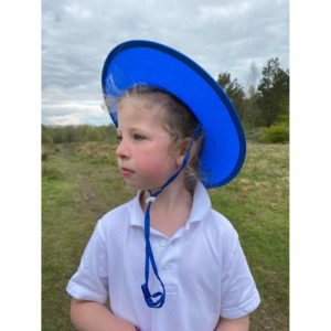 Childrens Pop Up Rain Hat - Blue