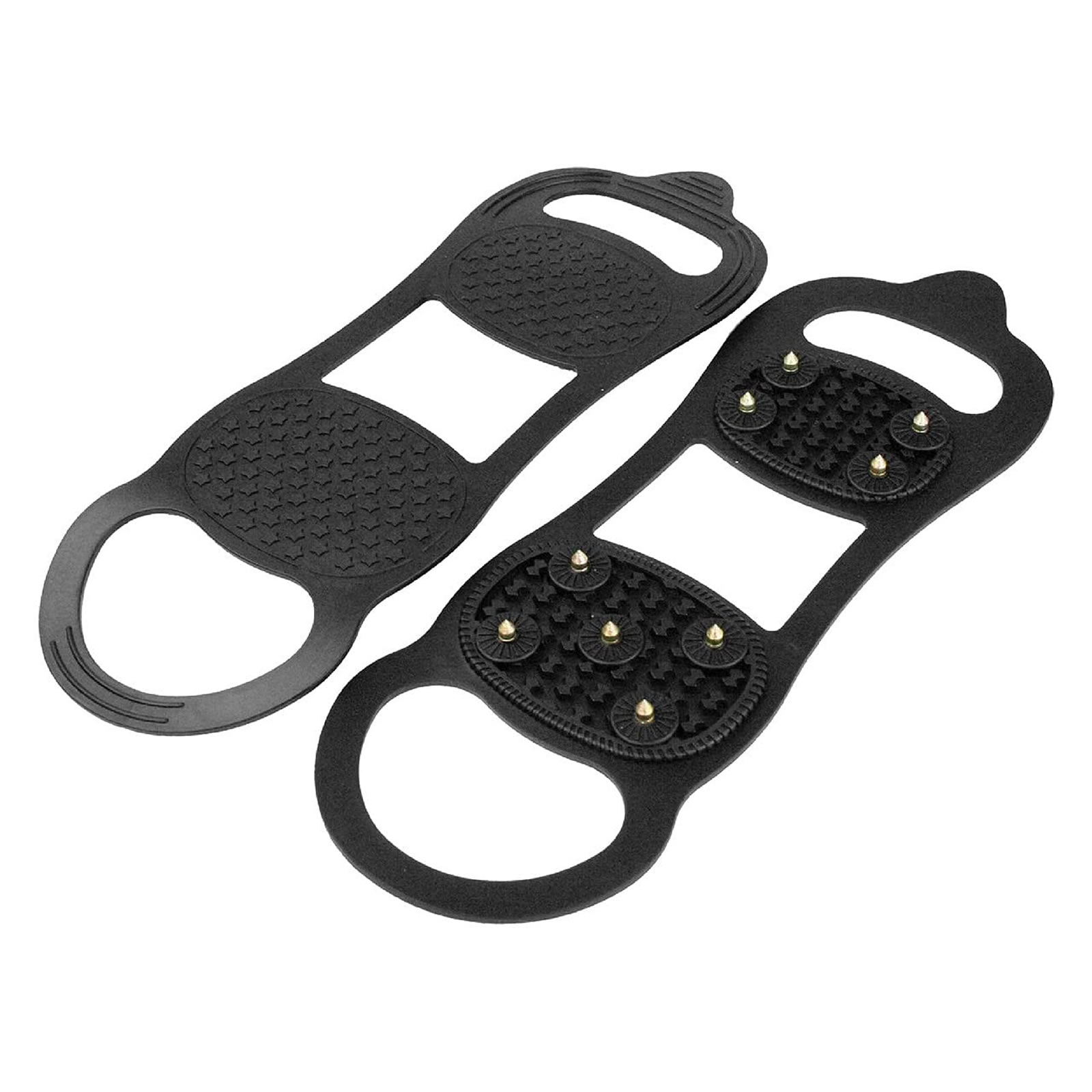Highlander Snow & Ice Grippers Black Traction Thermoplastic Rubber UK 7-12
