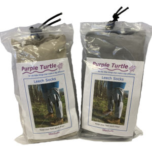 Purple Turtle Leech Socks - Packaged