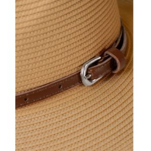 Leather hat band trim