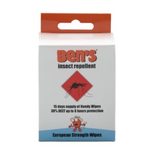 Ben's Insect Repellent Wipes (30% DEET) x 15