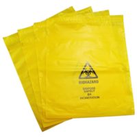 Large Self Seal Yellow Biohazard Disposal Bags