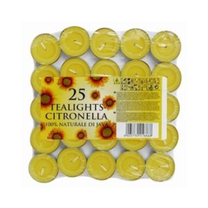 Citronella Tealight Candles (25 Pack)