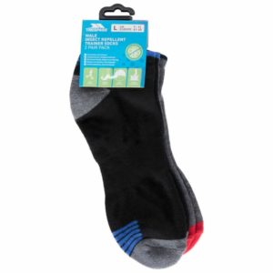 Trespass Insect Repellent Mens Tracked Socks - Twin pack