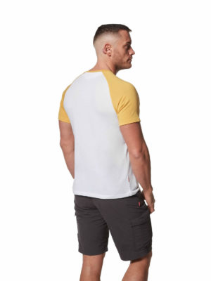 CMT881 Craghoppers NosiLife Anello Top - Optic White/Indian Yellow - Back