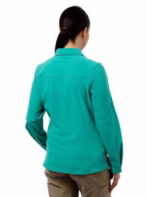 CWS412 Craghoppers NosiLife Pro Shirt - Bright Turquoise - Back