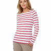 CWT1253 Craghoppers NosiLife Erin Top - Winter Rose Stripe - Front