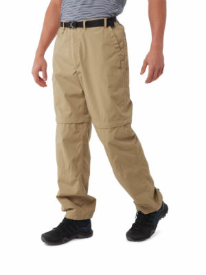 CMJ107 Craghoppers NosiDefence Kiwi Convertible Trousers - Raffia - Front