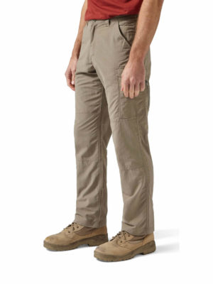 CMJ367 Craghoppers NosiLife Cargo Trousers - Pebble - Front