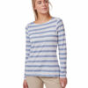 CWT1276 Craghoppers NosiLife Erin Top - Paradise Blue Stripe - Front