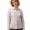 CWS482 Craghoppers NosiLife Adventure Shirt - Brushed Lilac - Front