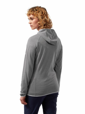 CWT1256 Craghoppers NosiLife Nilo Hooded Top - Soft Grey Marl - Back