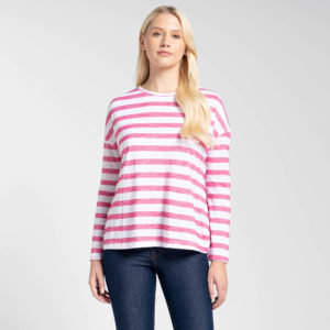 Craghoppers CWT1332 Ladies Cora Top - Orchid Flower Stripe Front
