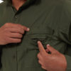 CMS700 Craghoppers Mens LS Kiwi Shirt - Cedar - Hidden Pocket