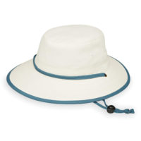 Wallaroo Ladies Explorer Hat - Natural/Slate Blue